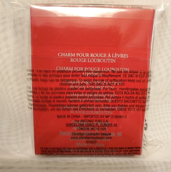 ❤️CHRISTIAN LOUBOUTIN ICONIC MONOGRAM CHARM  NWT - Picture 3 of 5